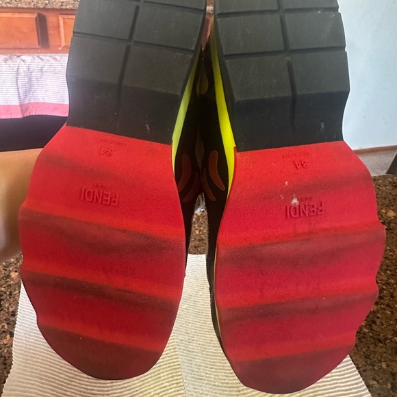 Fendi Colorful Lace-Up Sneakers - Picture 5 of 6